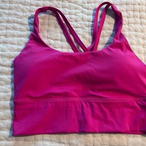 CRZ YOGA Hot Pink Strappy Sports Bralette